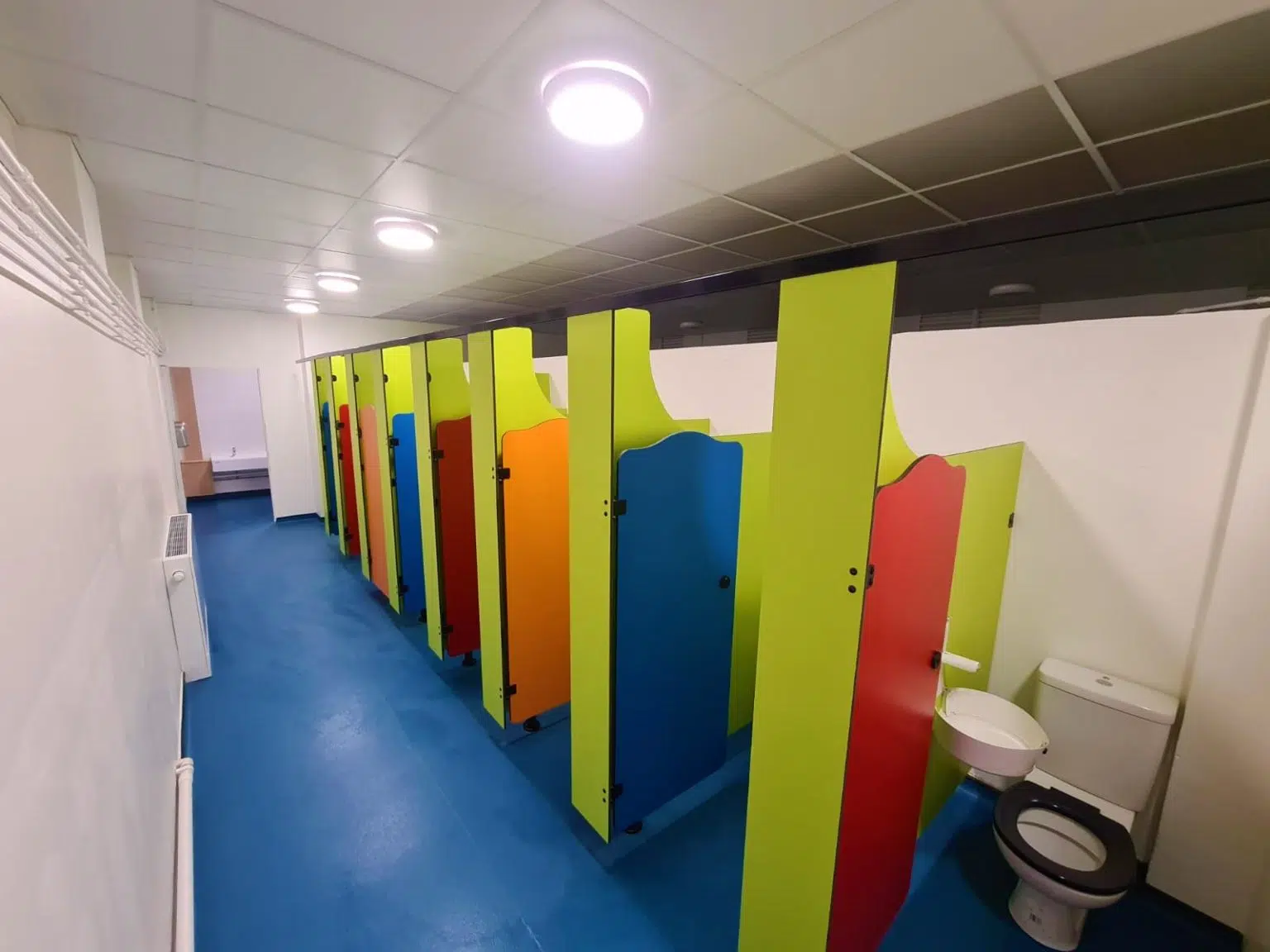 Toilet Cubicles for Schools | Rainbow | Toilet Cubicles For Schools
