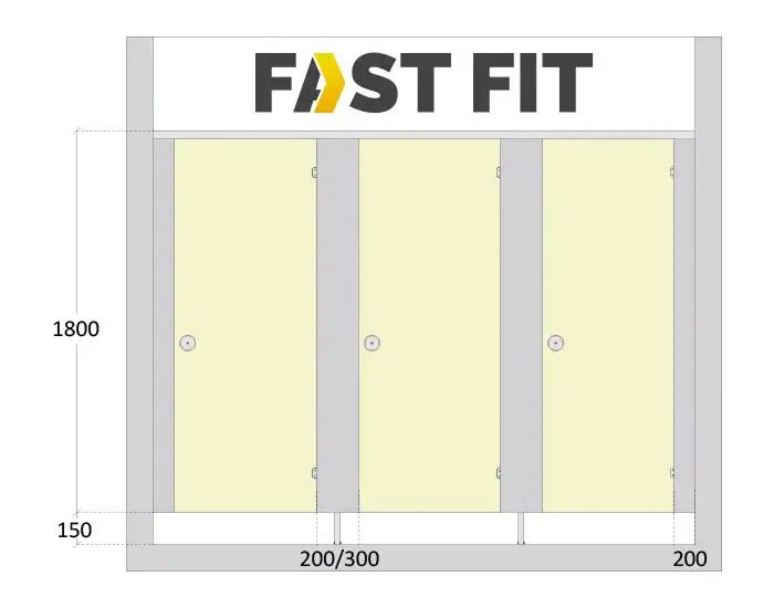 Economy Toilet Cubicles| Fast-Fit | Economy Toilet Cubicles
