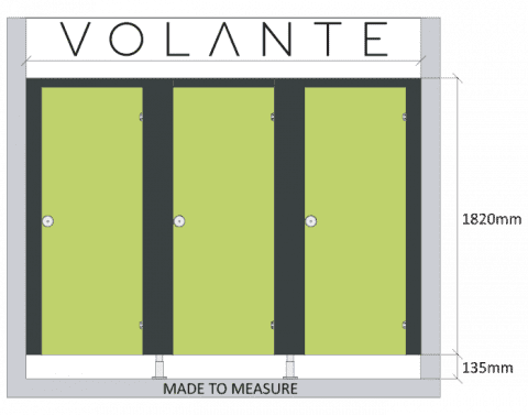 Contemporary Toilet Cubicles | Volante | Washroom Cubicle Systems